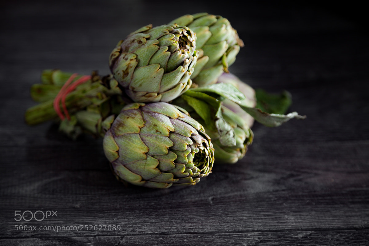 Canon EOS 5D Mark II sample photo. Bouquet d'artichauts photography