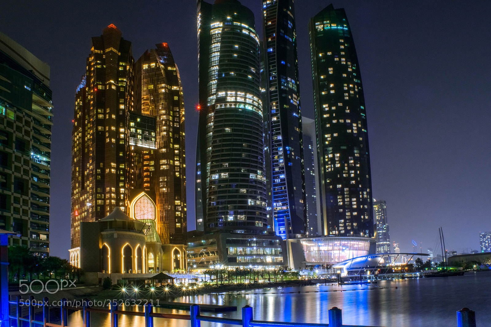 Nikon D5300 sample photo. Night(of ) etihad towers photography