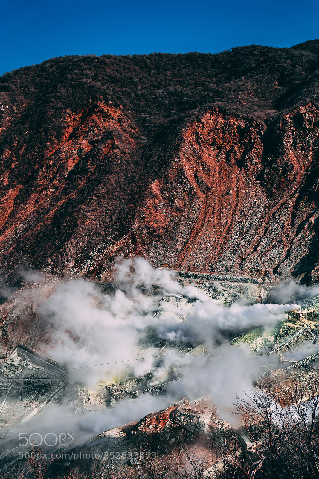 Sony a7R III sample photo. Mt hakone smoke photography