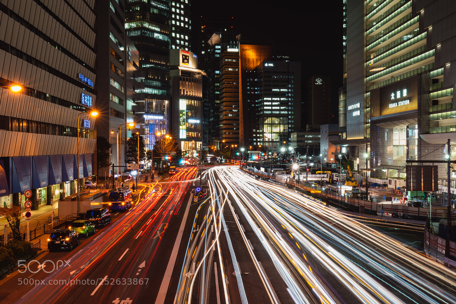 Sony a7R III sample photo. Osaka nights photography