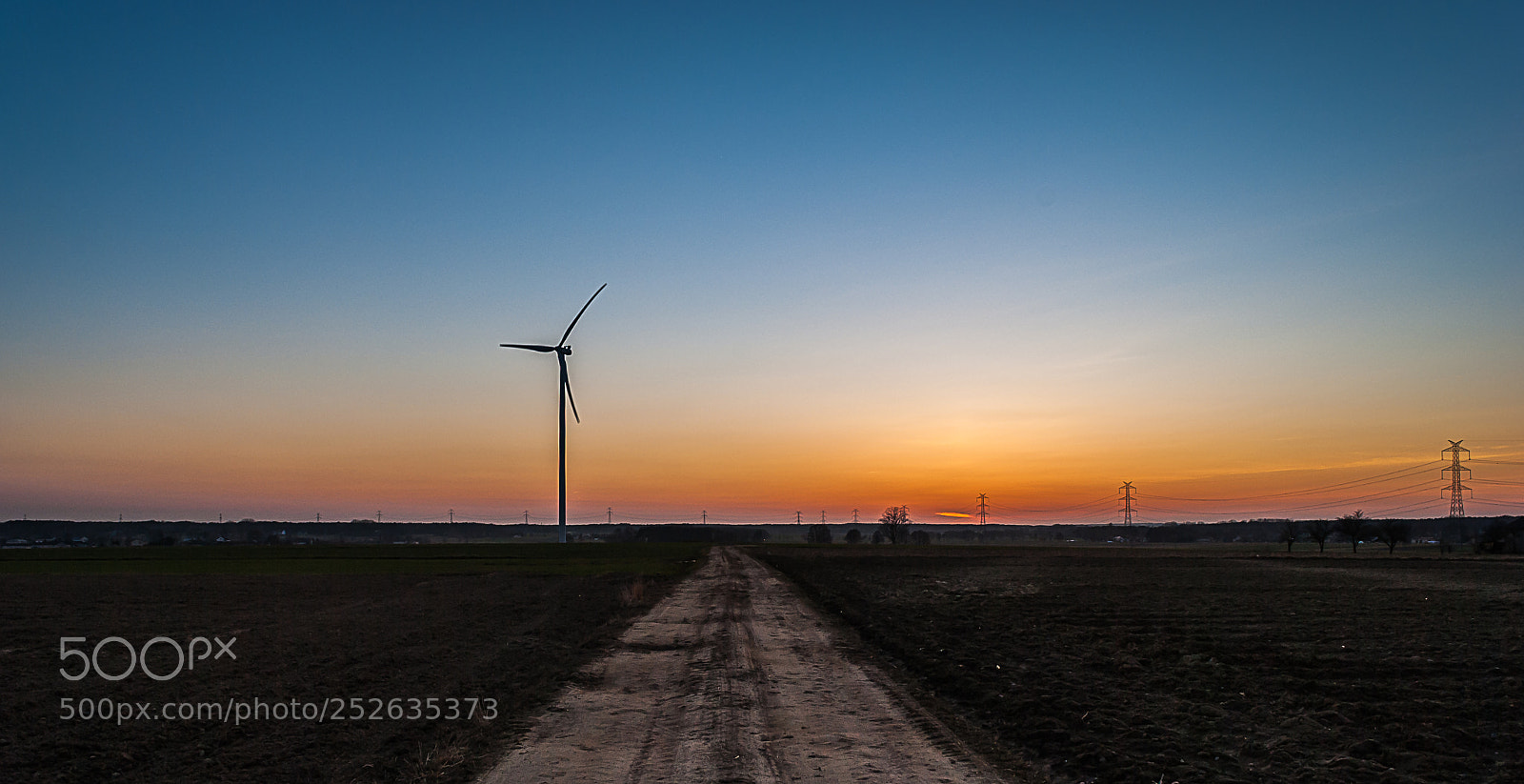 Nikon D3000 sample photo. Windmill at sunset photography