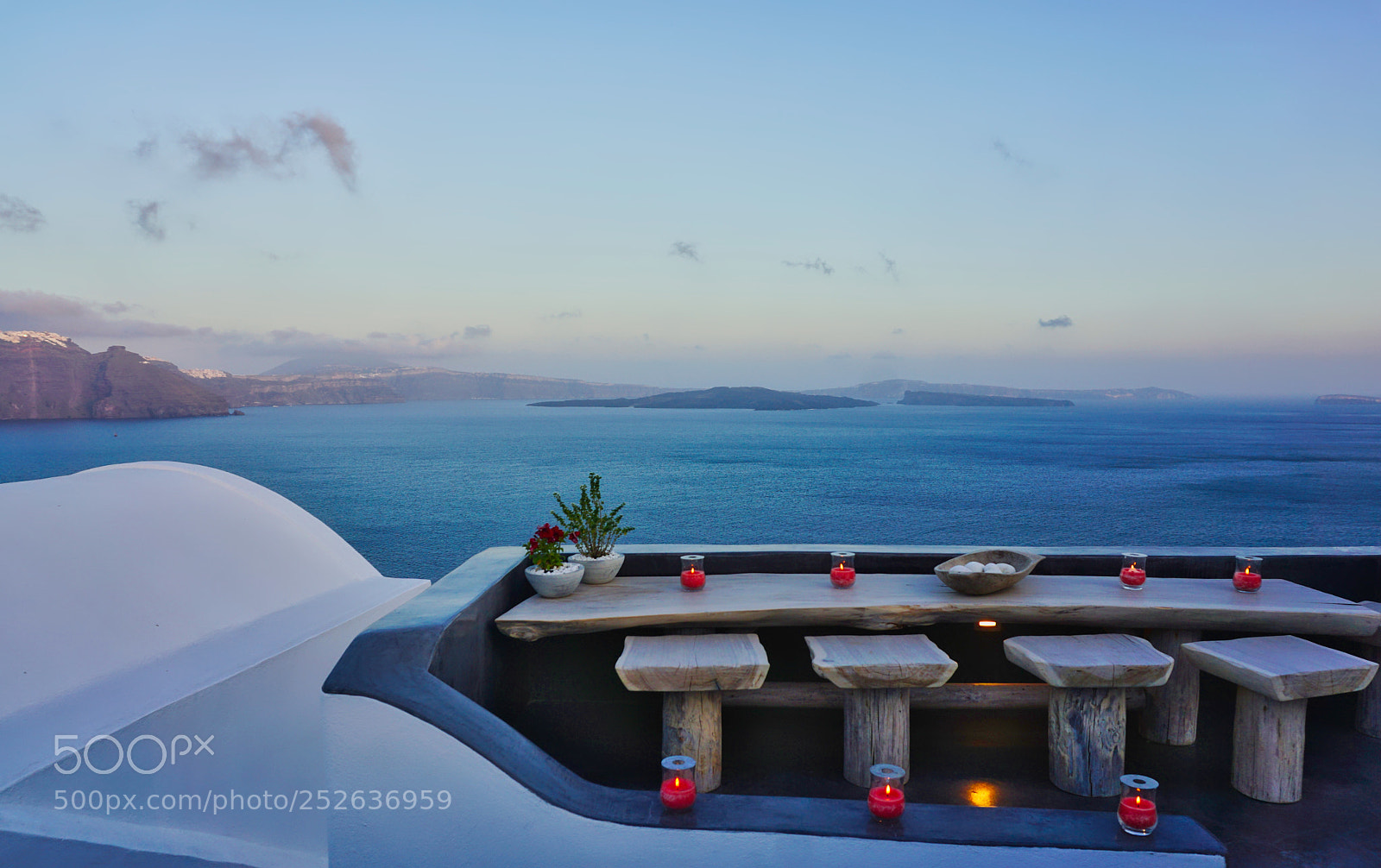 Sony a6000 sample photo. Dusk in santorini photography