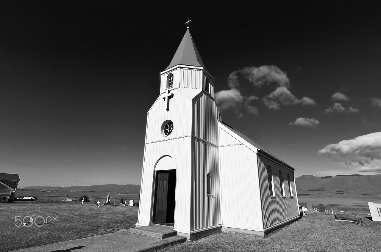 Nikon D7000 sample photo. Glaumbær church photography