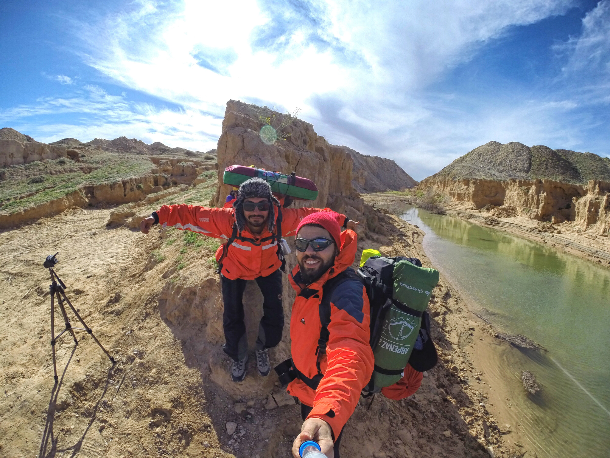 GoPro HERO3+ Black Edition sample photo. Little lake in the desert photography