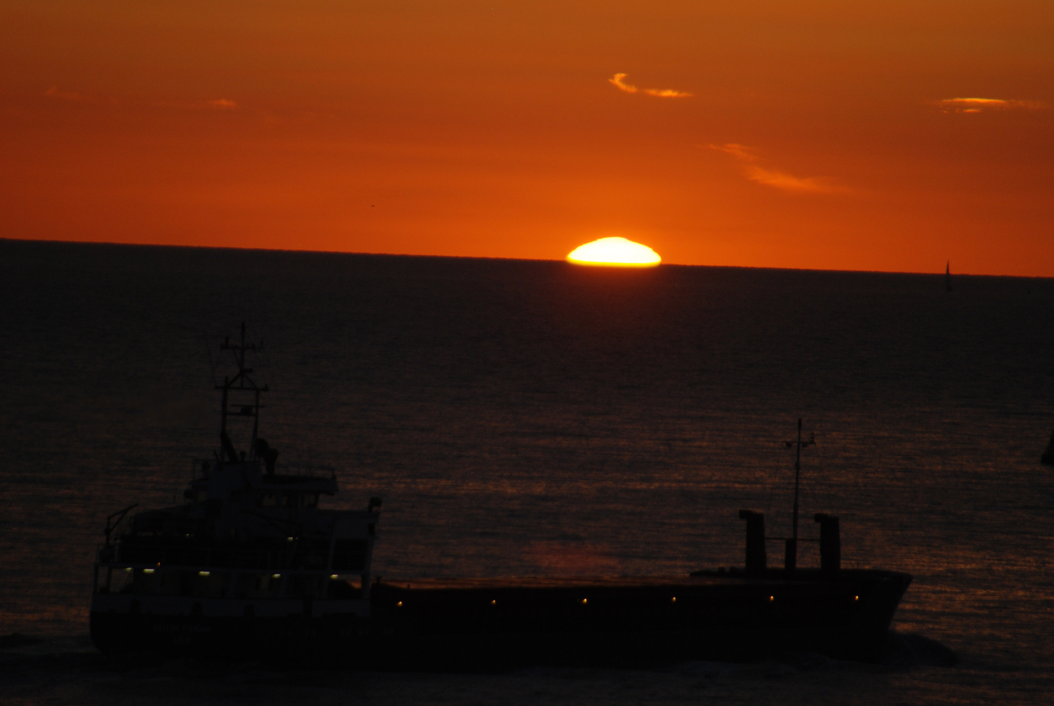 Nikon D80 sample photo. North sea sunset, 2009 photography