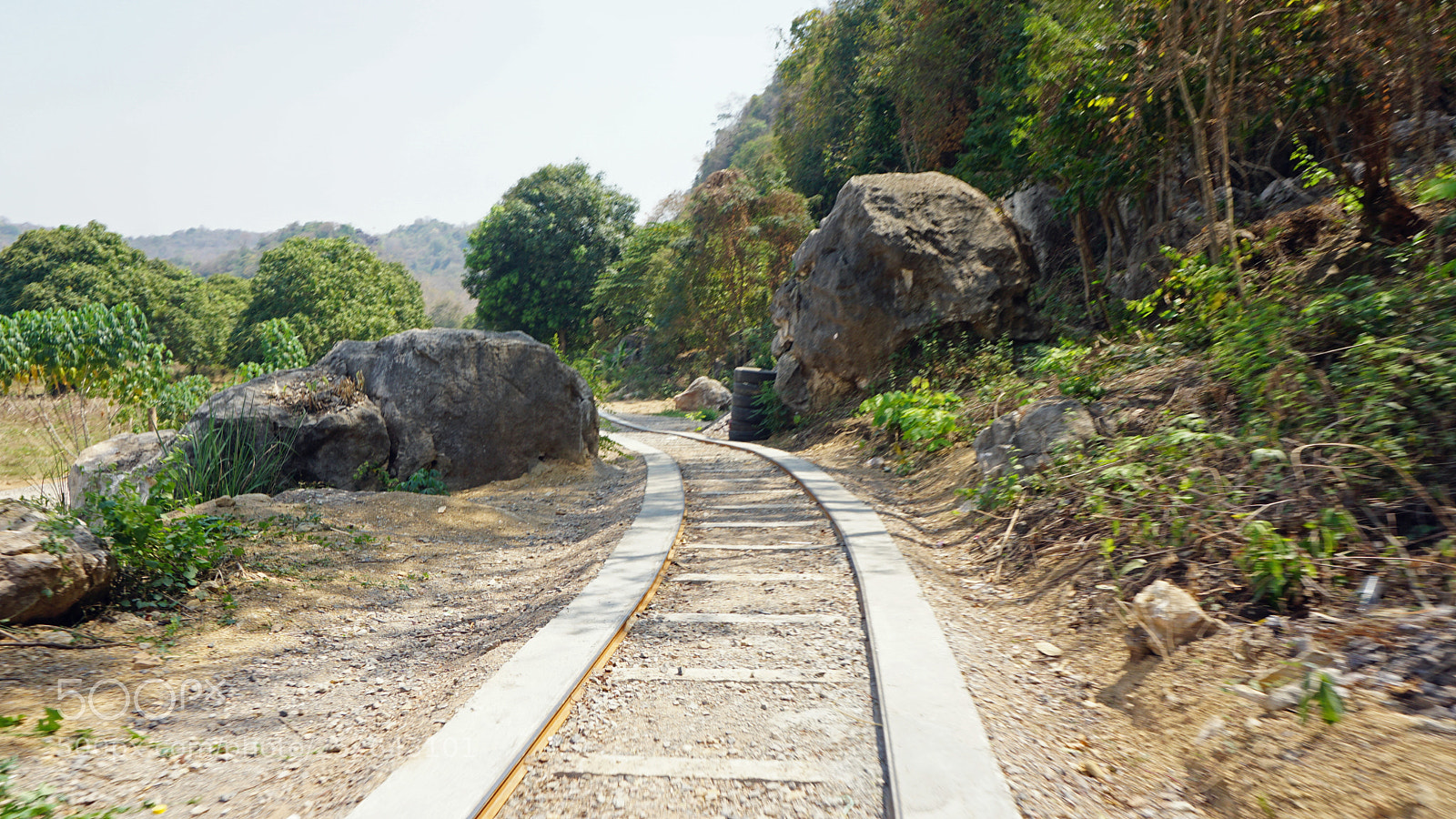 Sony a6000 sample photo. Battambang bamboo train photography