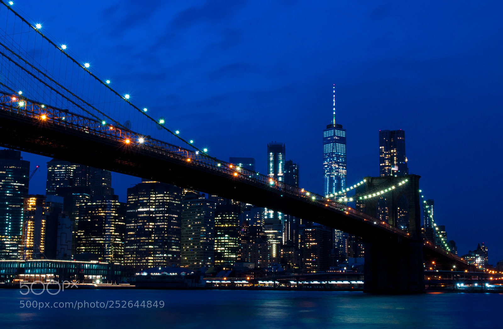 Nikon D90 sample photo. Brooklyn bridge blues photography