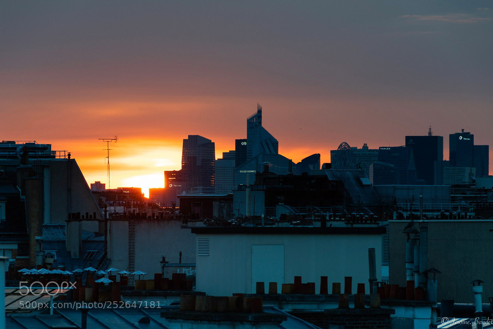 Nikon D7500 sample photo. Sunset of paris photography