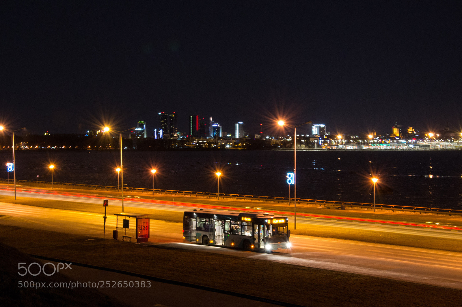 Nikon D3100 sample photo. Night in the city photography