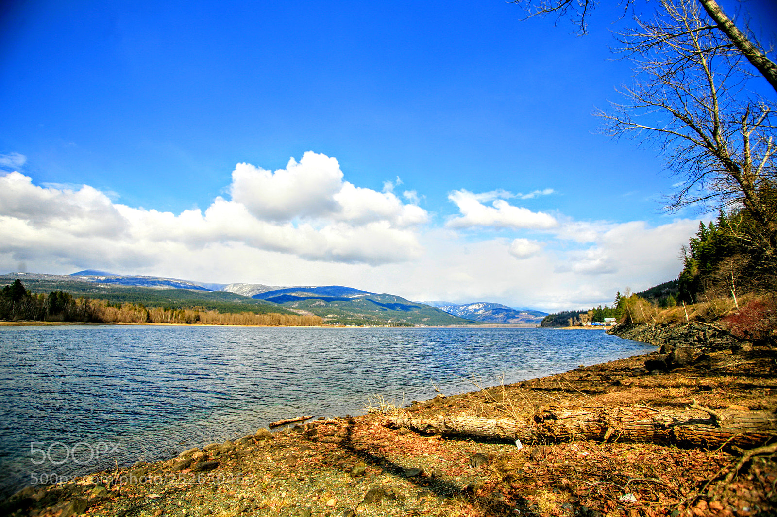 Canon EOS 5D sample photo. Clouds on river photography