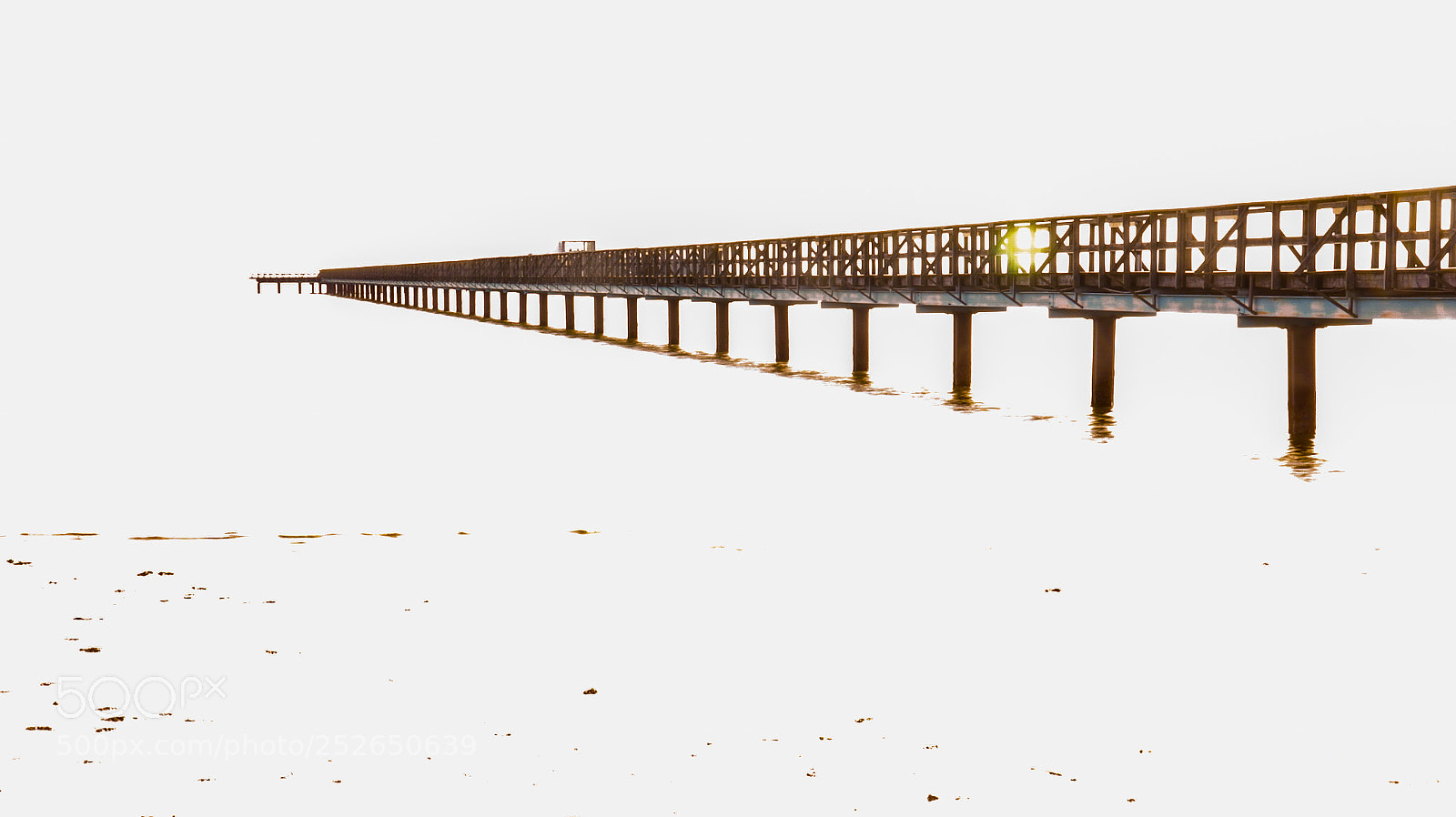 Canon EOS 80D sample photo. Pier in mist photography
