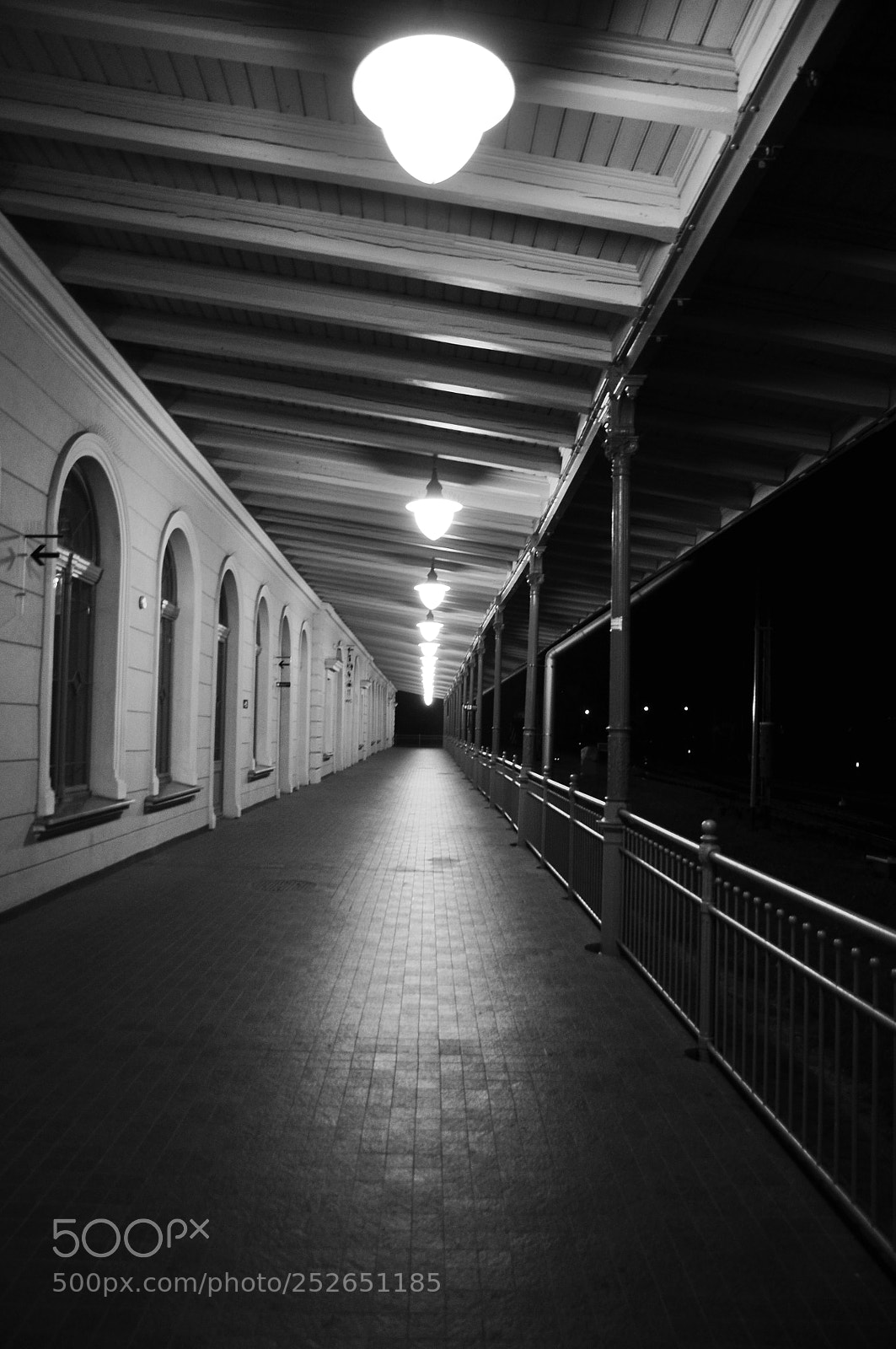 Nikon D90 sample photo. Night station photography