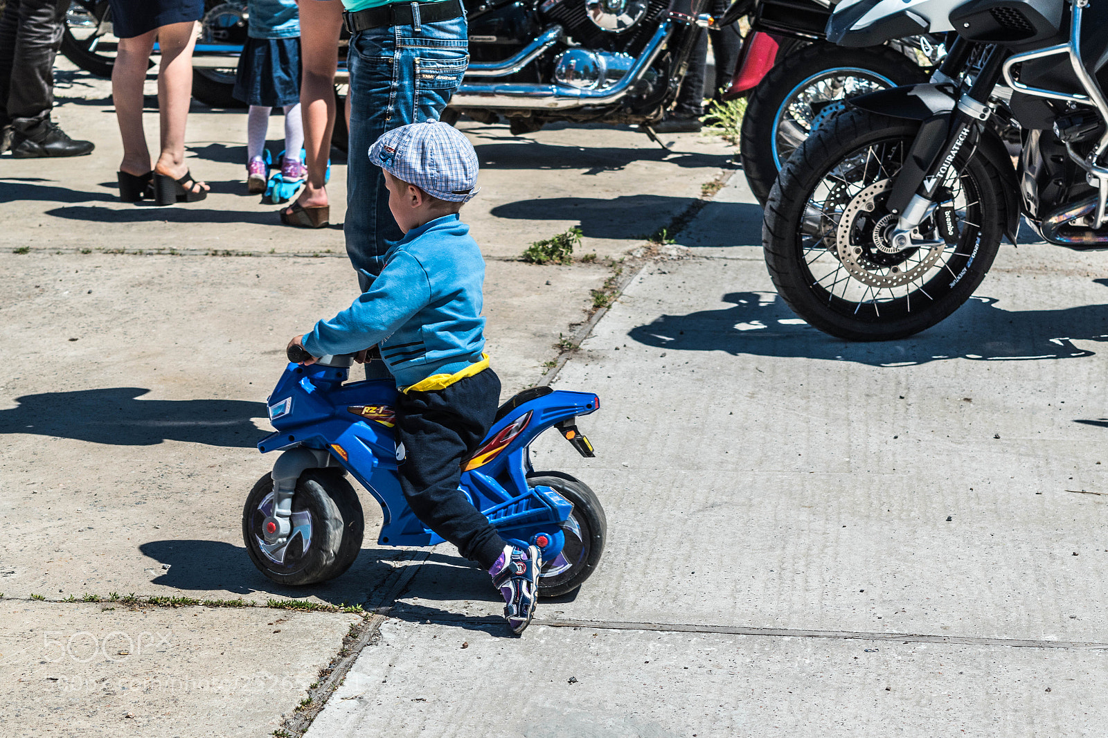Nikon D5500 sample photo. Little biker at motorcycle photography