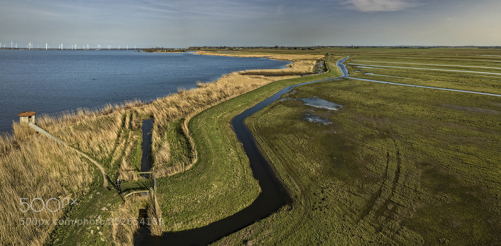 DJI FC220 sample photo. Aerial view on eemlake photography