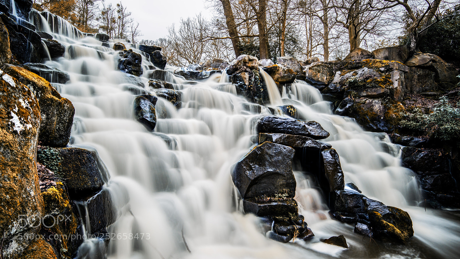 Nikon D800 sample photo. Virginia water cascade photography