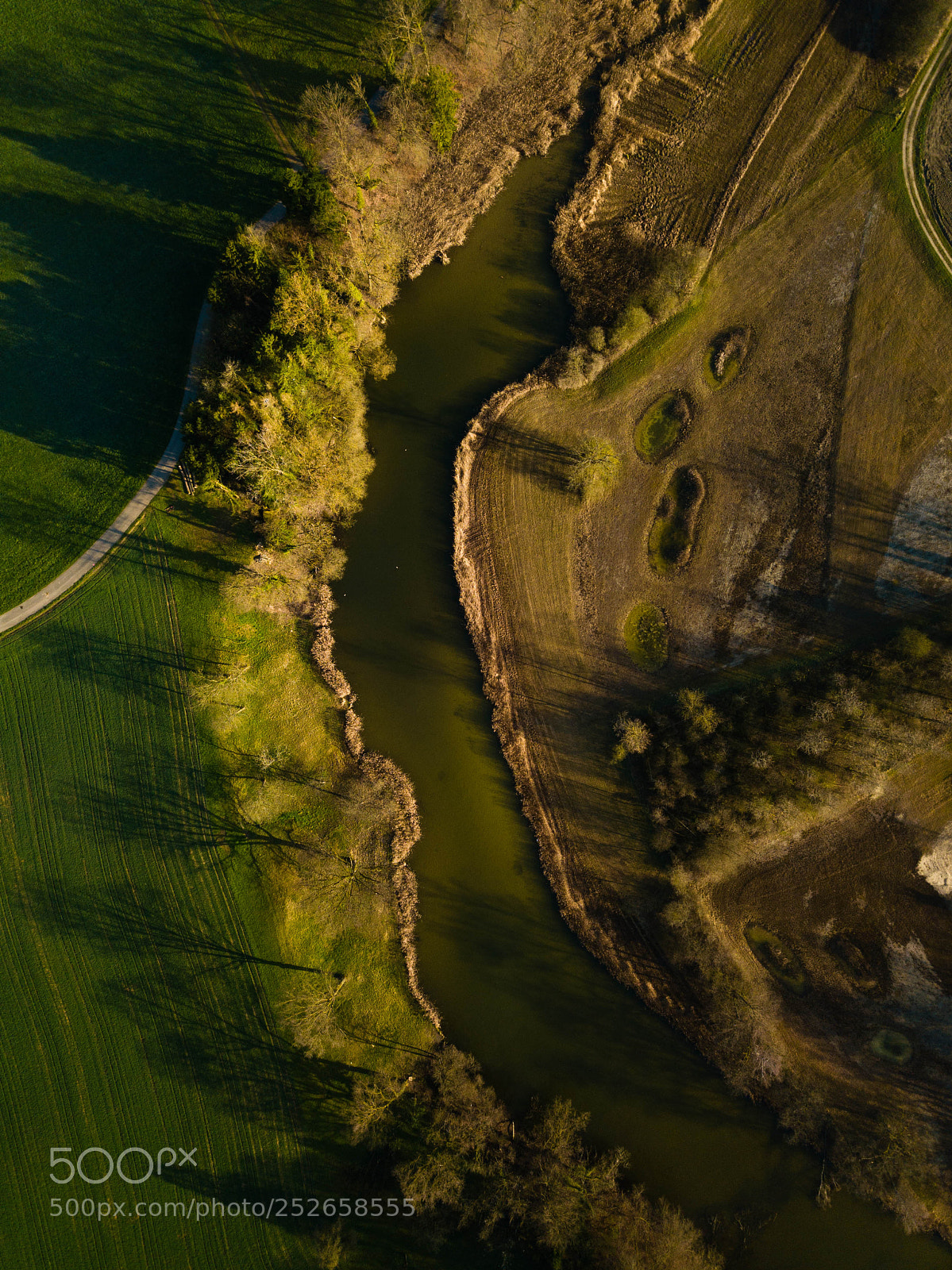 DJI FC220 sample photo. River from the sky photography