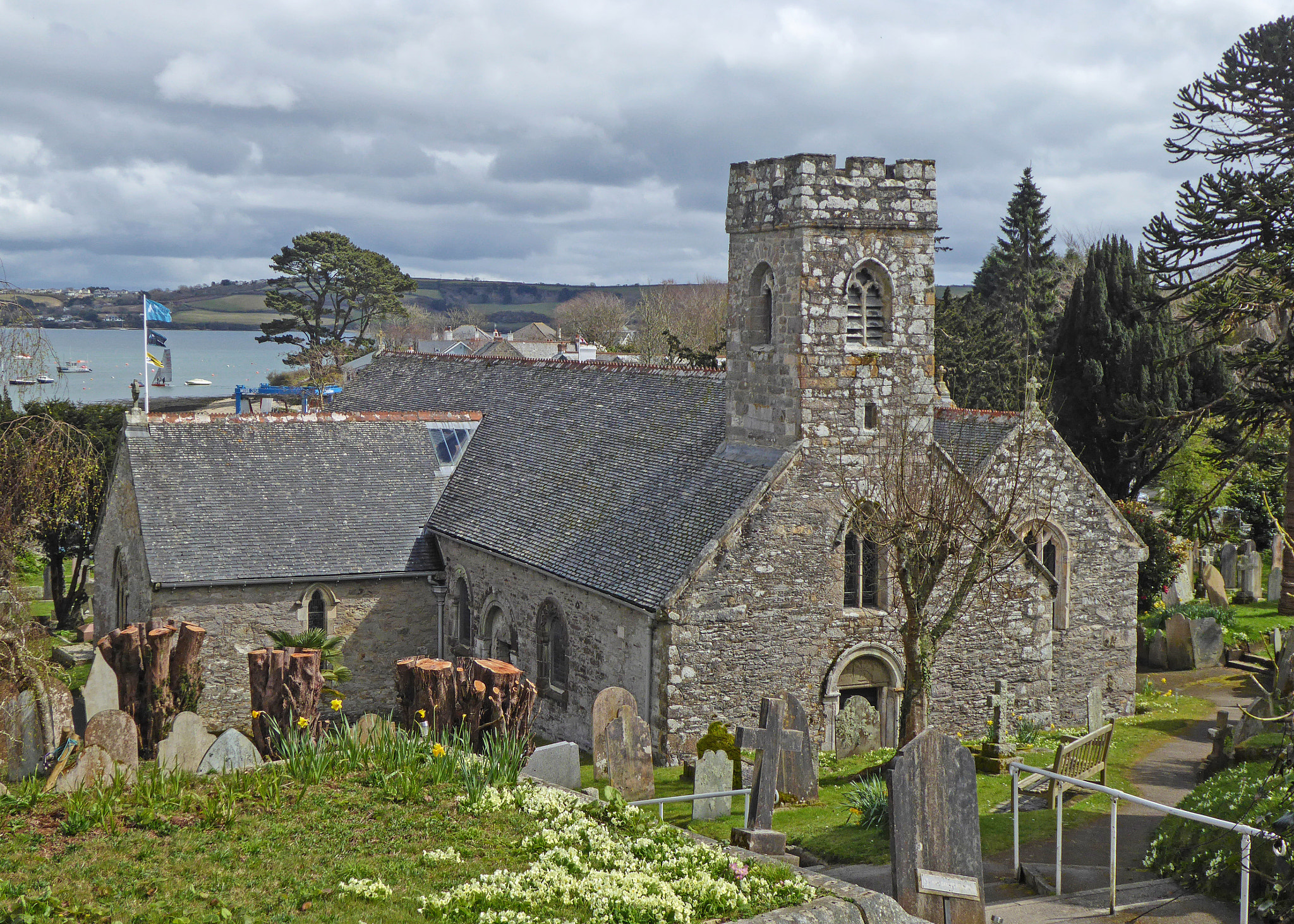 Panasonic Lumix DMC-ZS40 (Lumix DMC-TZ60) sample photo. Mylor parish church photography