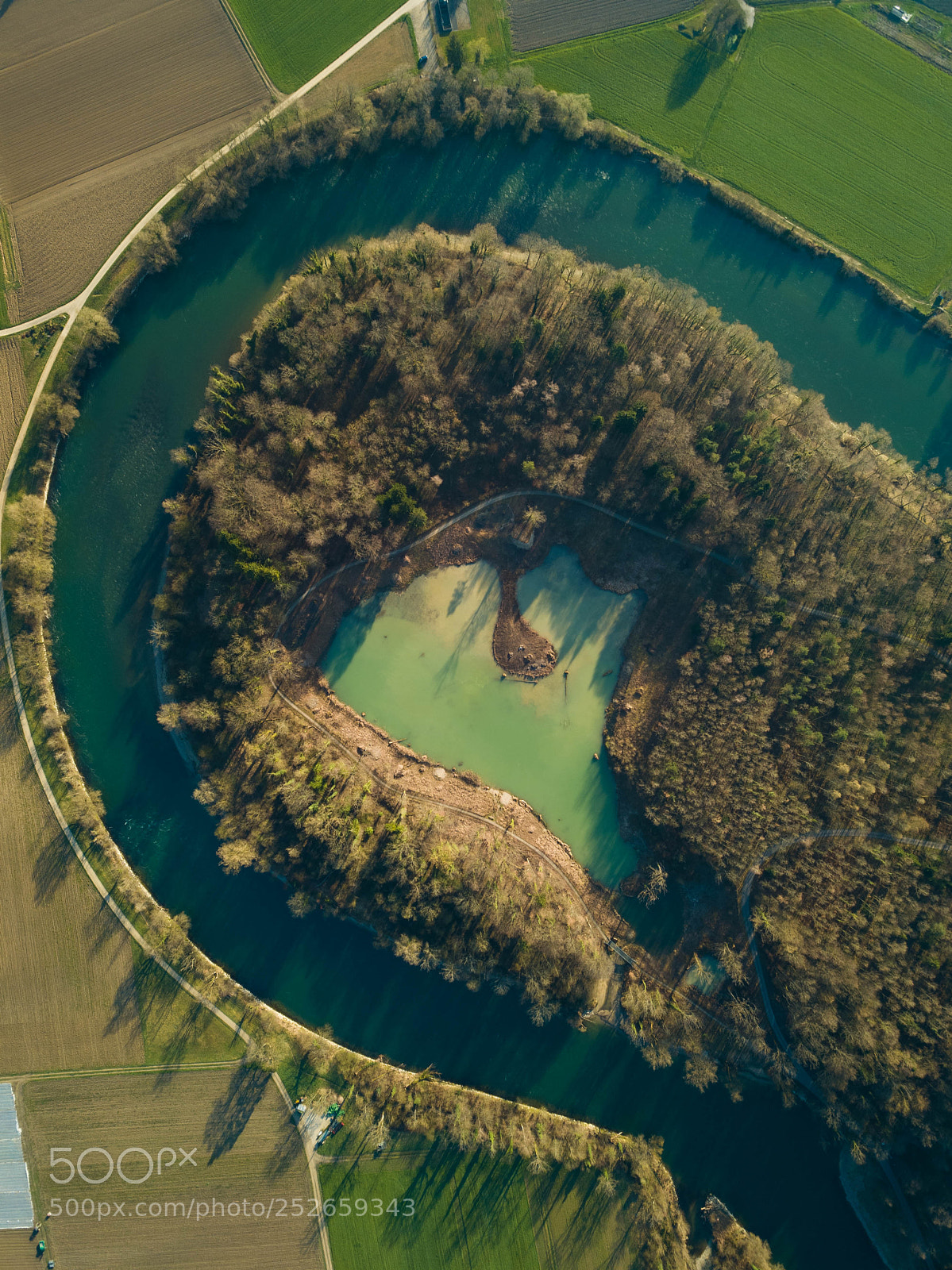 DJI FC220 sample photo. Lake in a river? photography