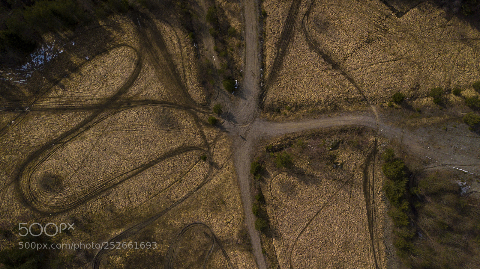 DJI FC220 sample photo. Gravel roads and paths photography