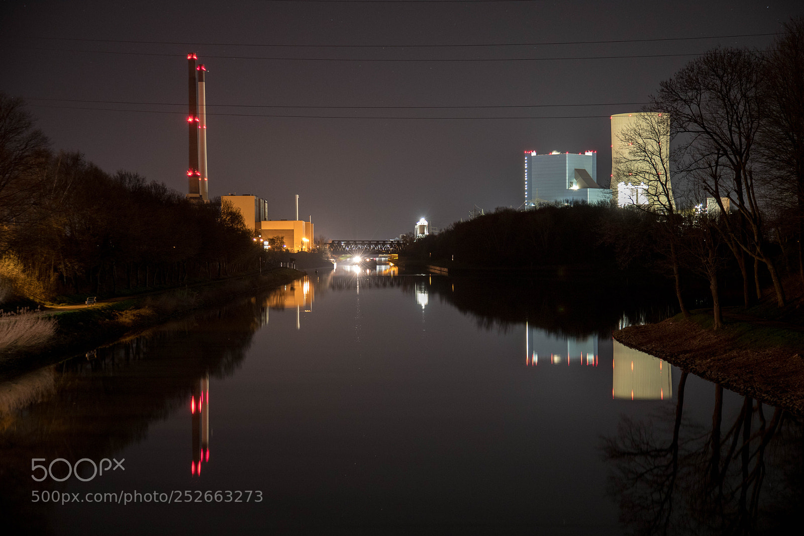 Canon EOS 6D Mark II sample photo. Power plant reflection photography