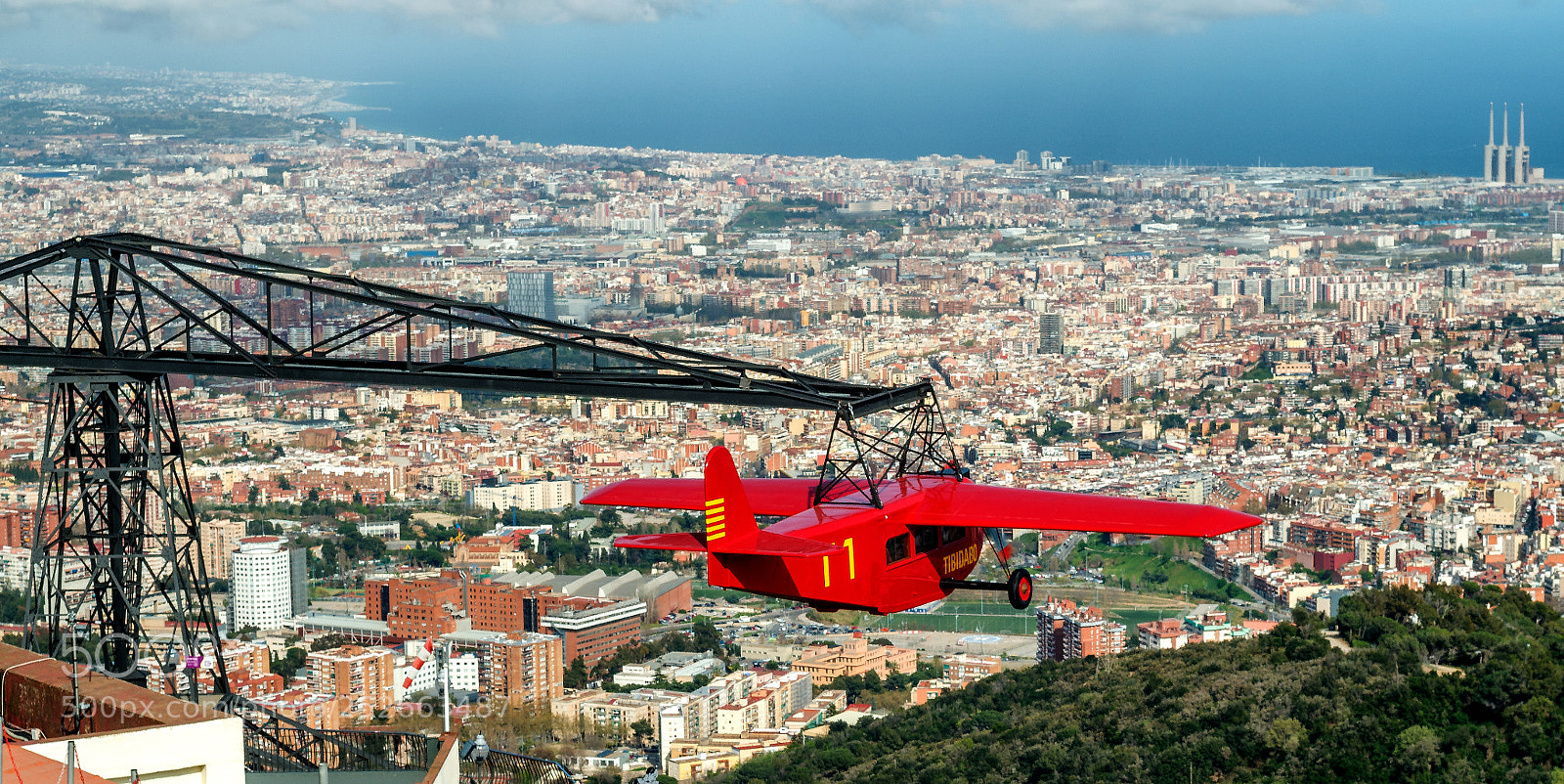Fujifilm X-A1 sample photo. Tibidabo old plane 2 photography