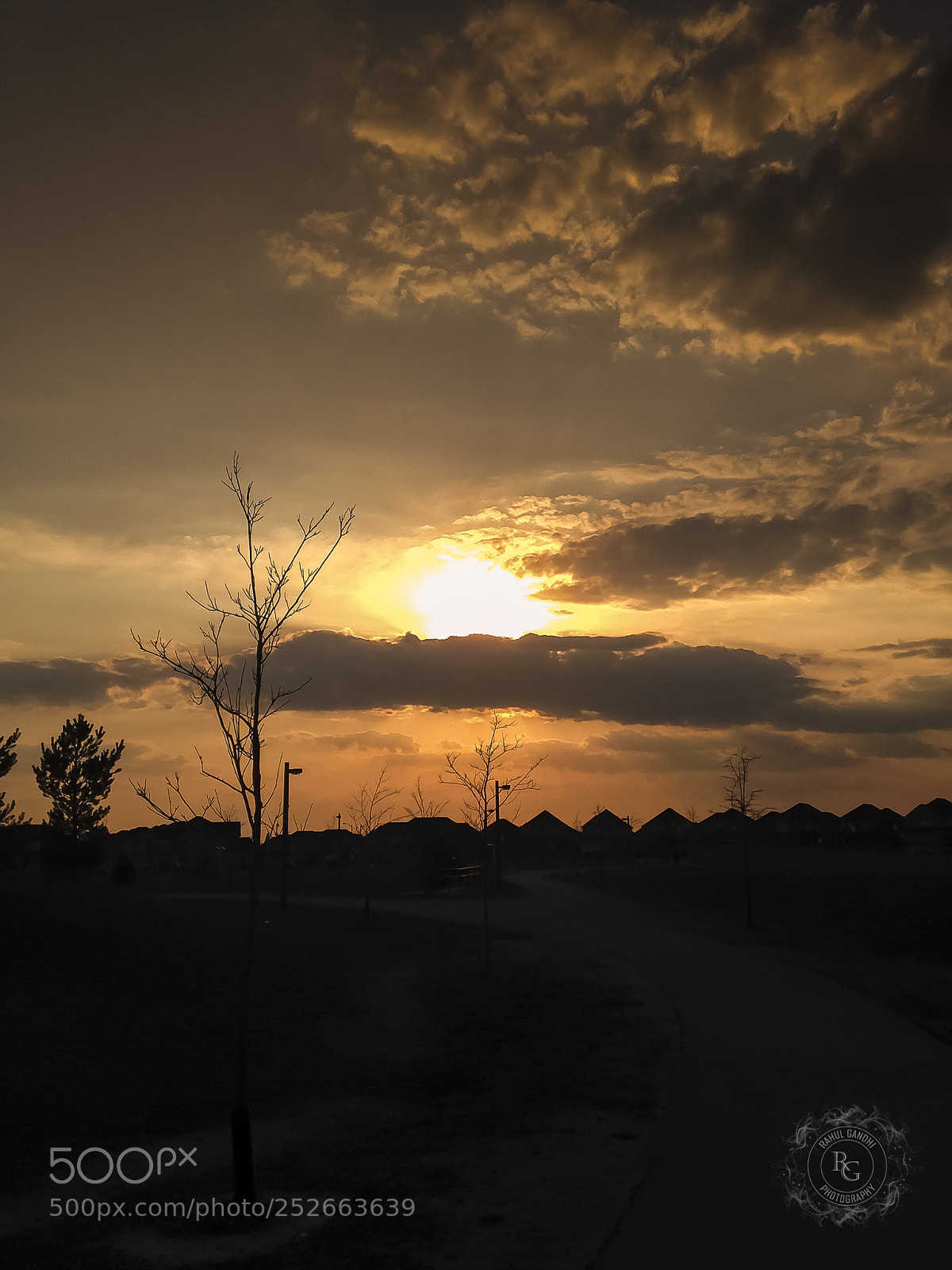 Apple iPhone 5c sample photo. Park in evening photography