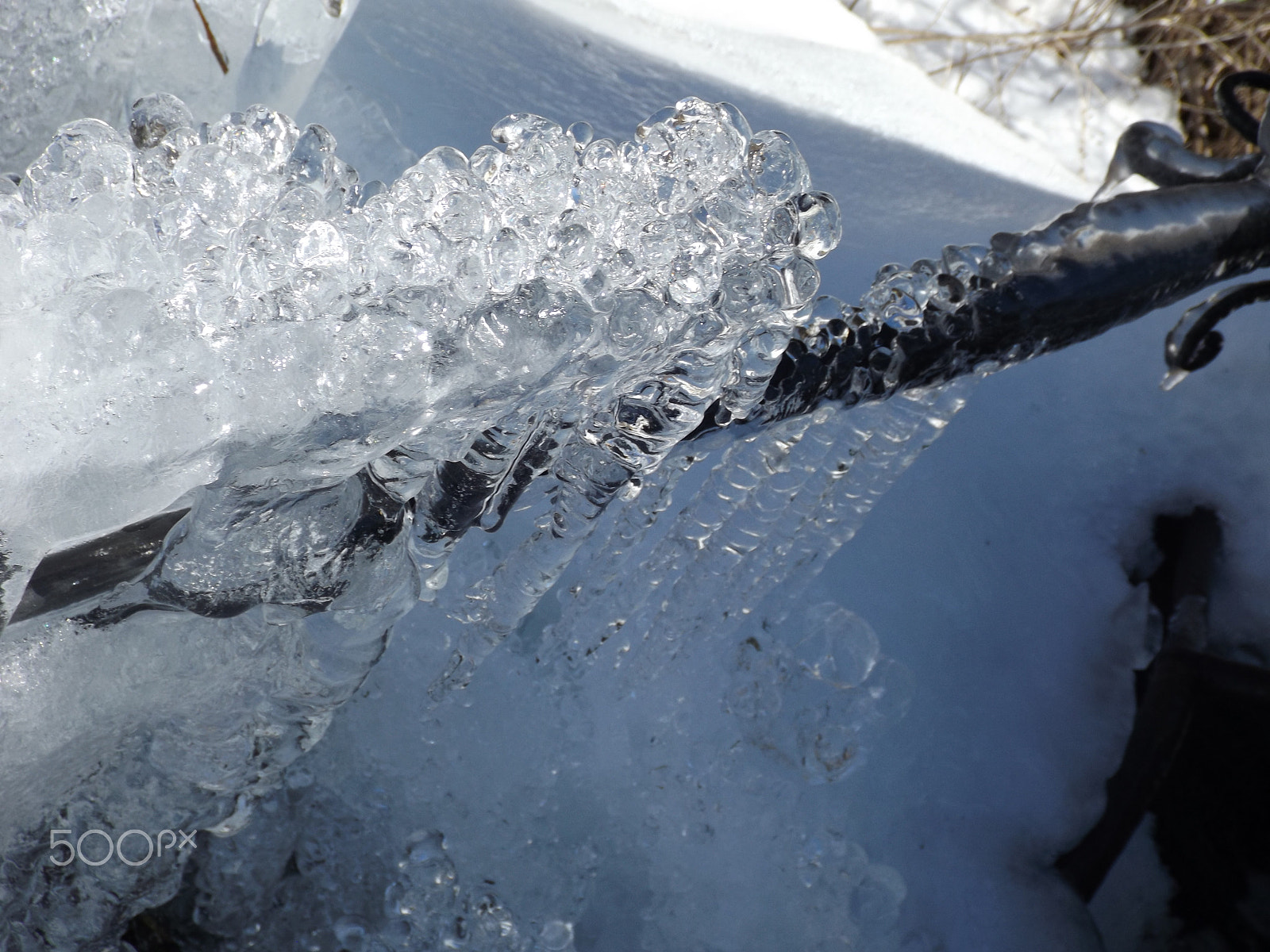 Fujifilm FinePix S4800 sample photo. Ice and sky photography