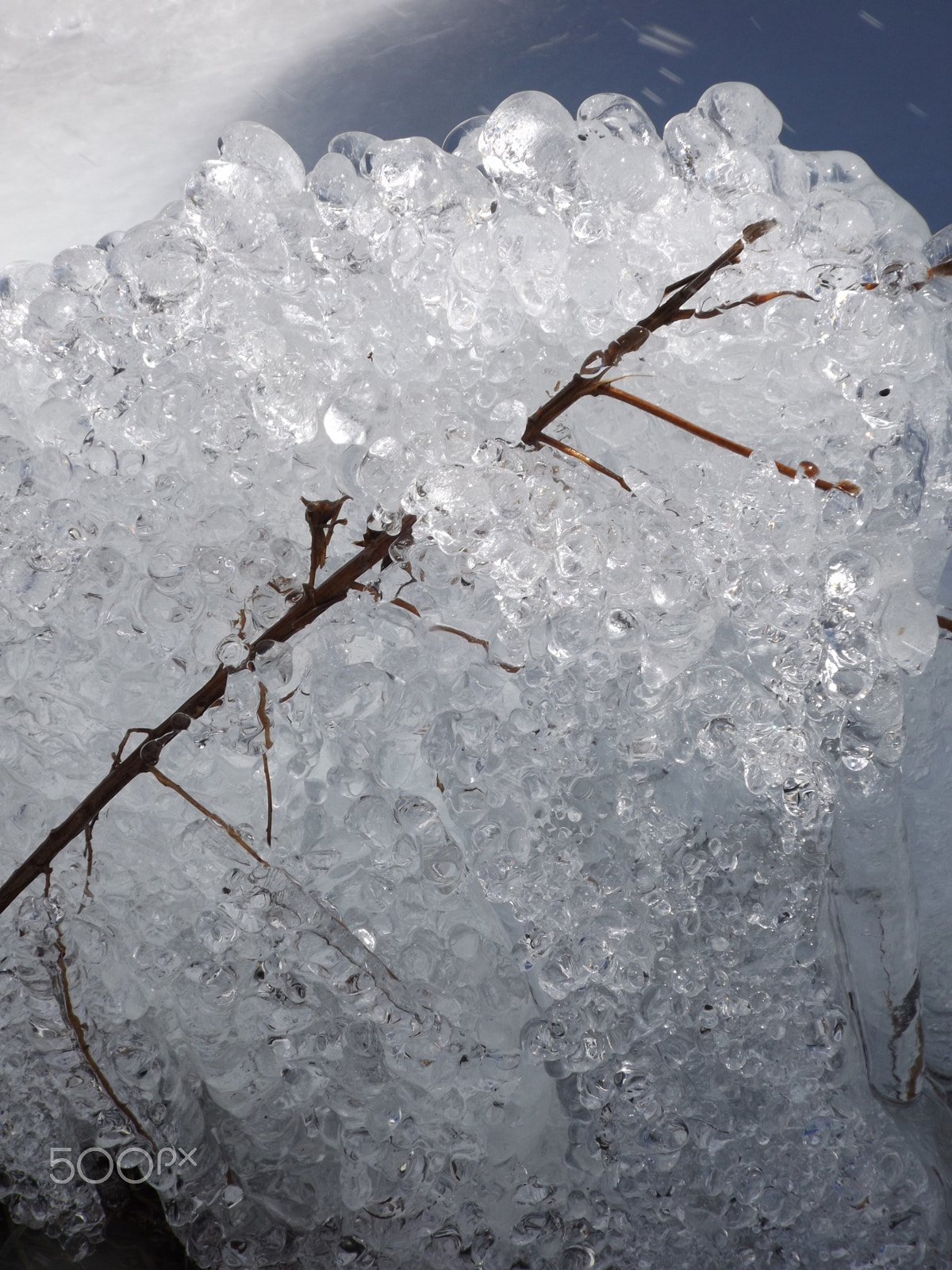 Fujifilm FinePix S4800 sample photo. Ice and sky photography