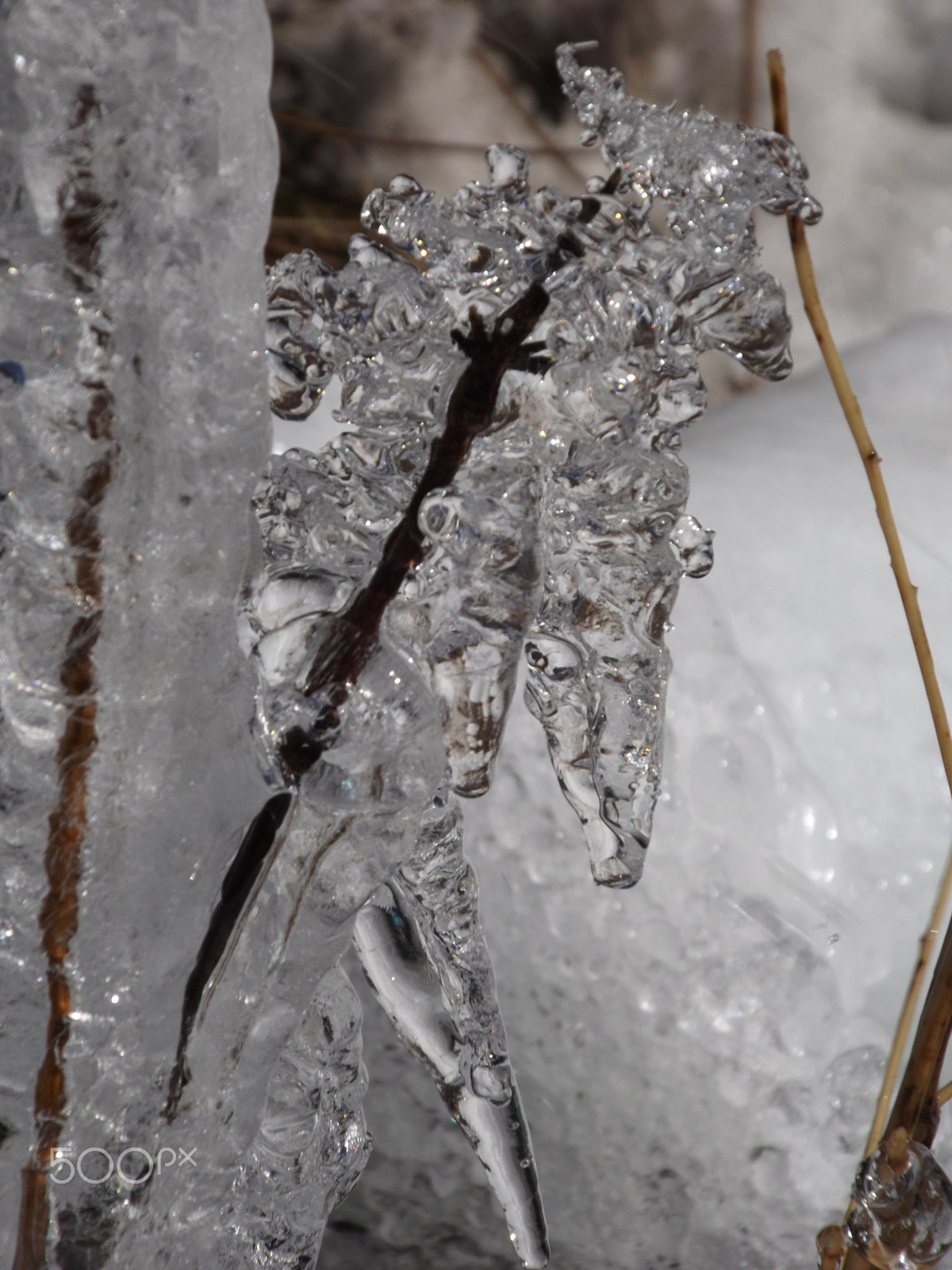 Fujifilm FinePix S4800 sample photo. Ice and sky photography