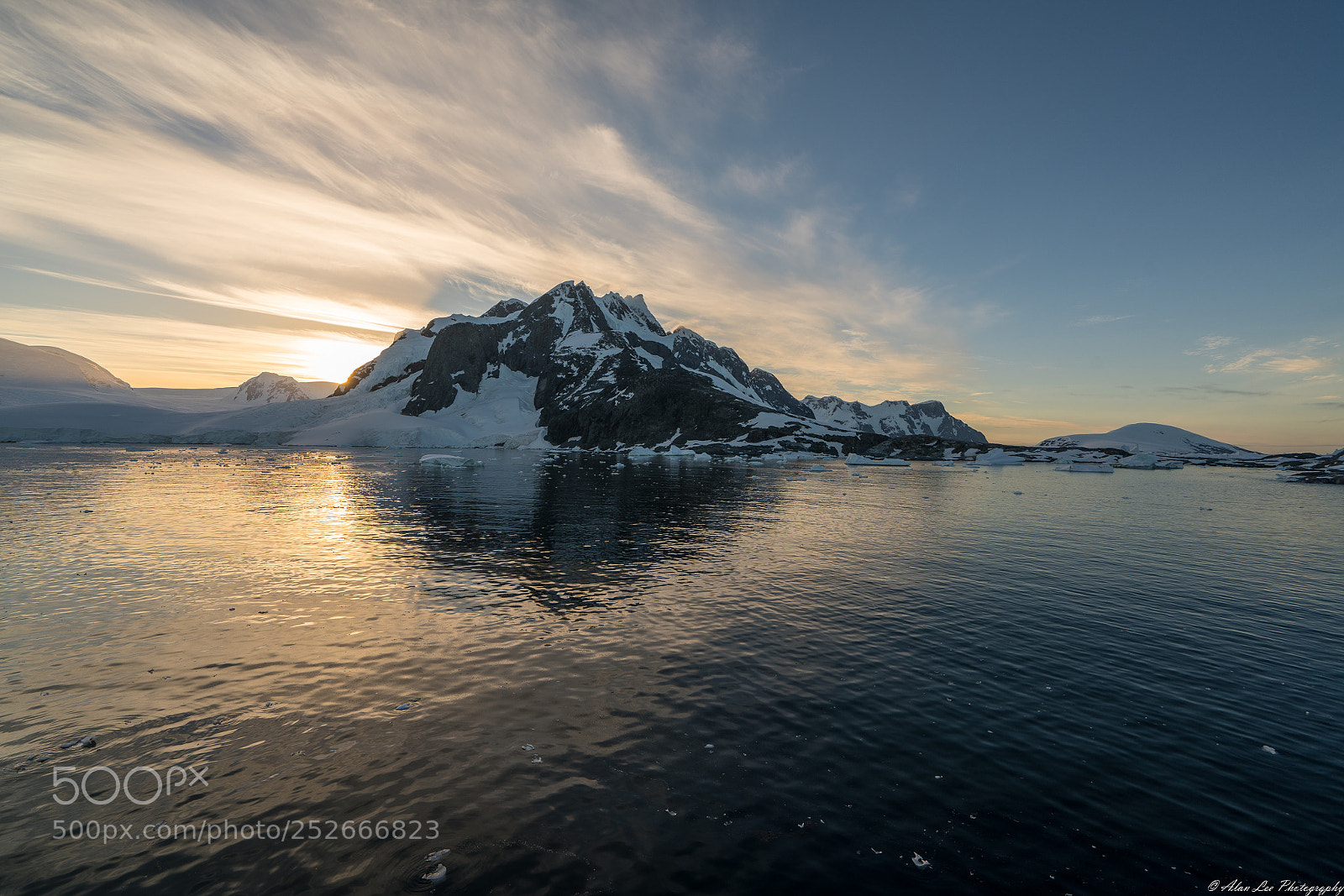 Sony a7R II sample photo. Sunrise over antarctic mountains photography
