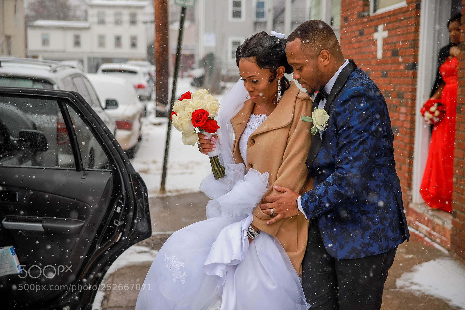 Canon EOS 6D Mark II sample photo. 1st winter wedding photography