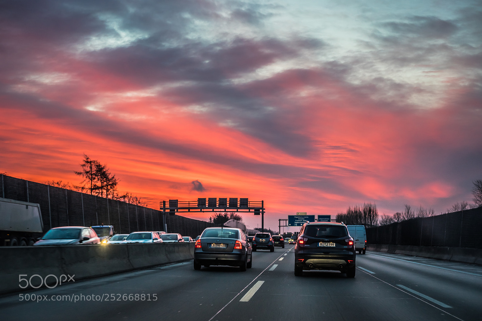 Sony a7 II sample photo. Sunrise on the way photography