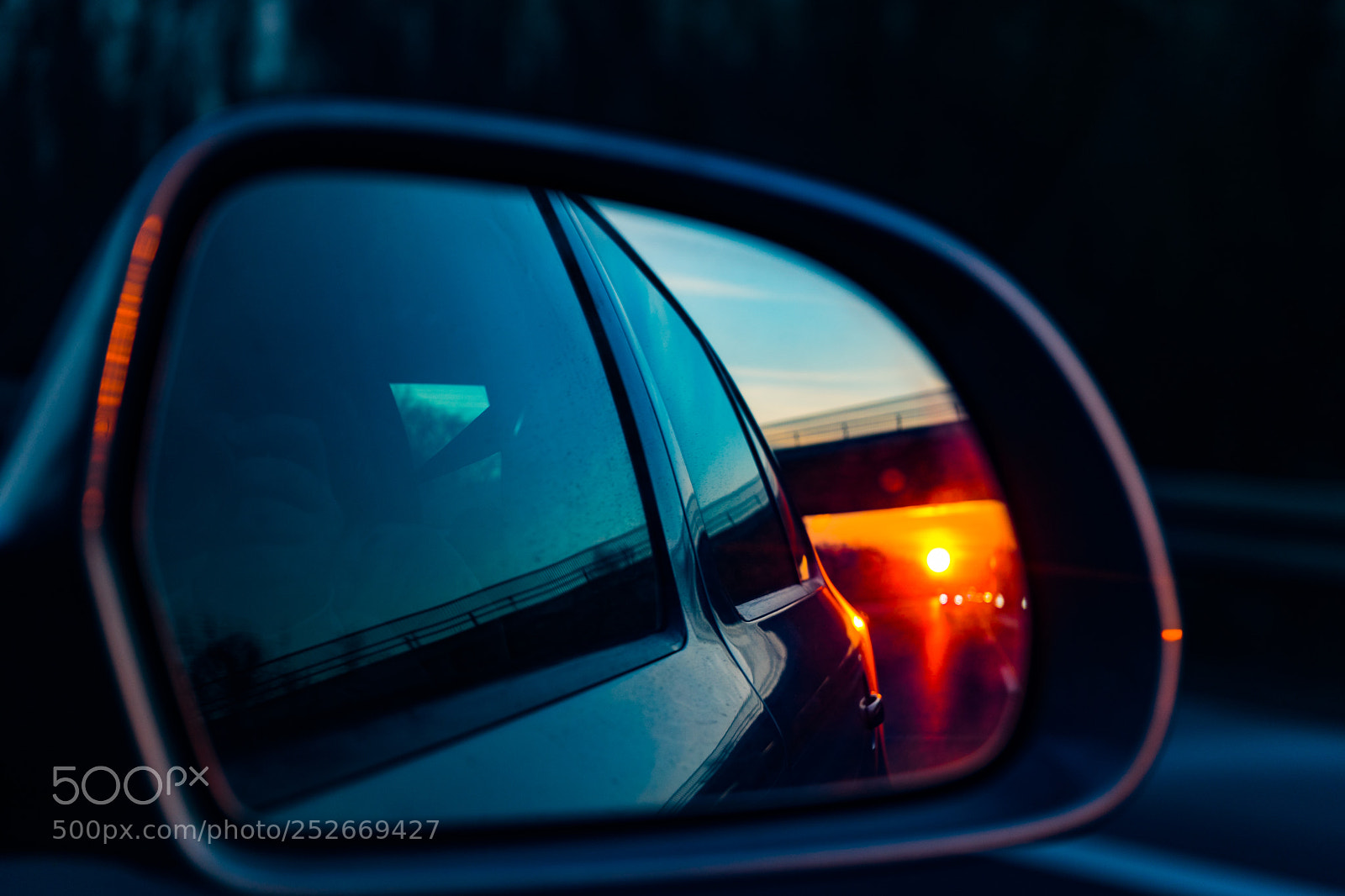Sony a7 II sample photo. Driving with the sunset photography