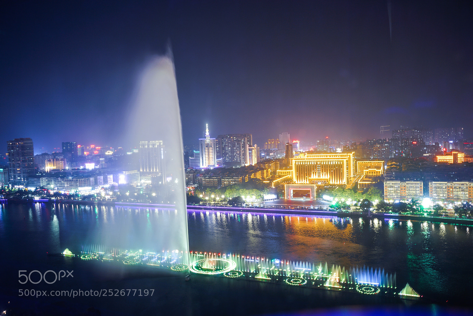 Sony a7R II sample photo. Musical fountain photography
