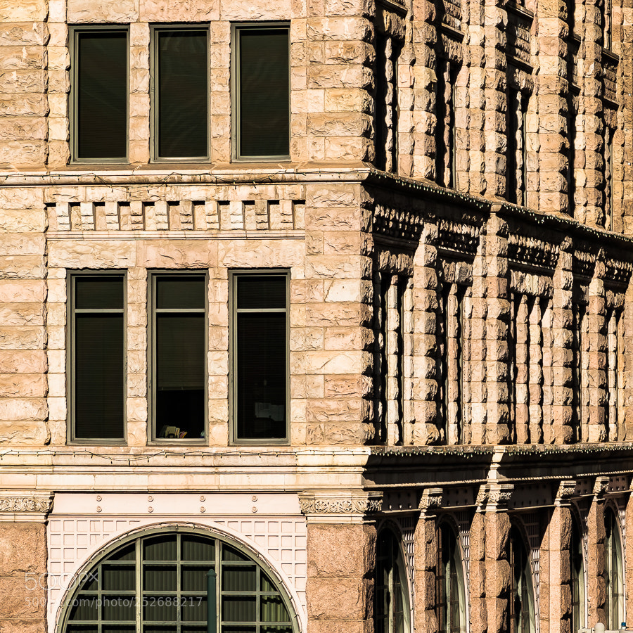 Pentax K10D sample photo. Kittridge building photography