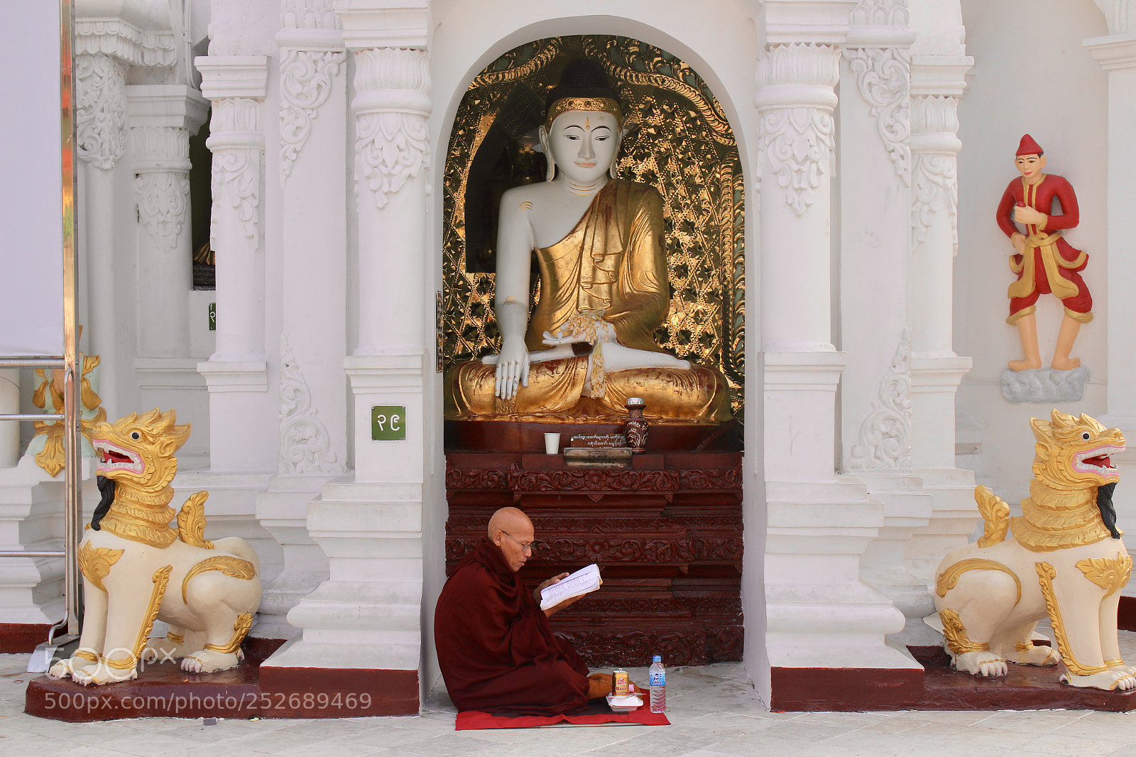 Canon EOS 70D sample photo. Buddha and a monk photography