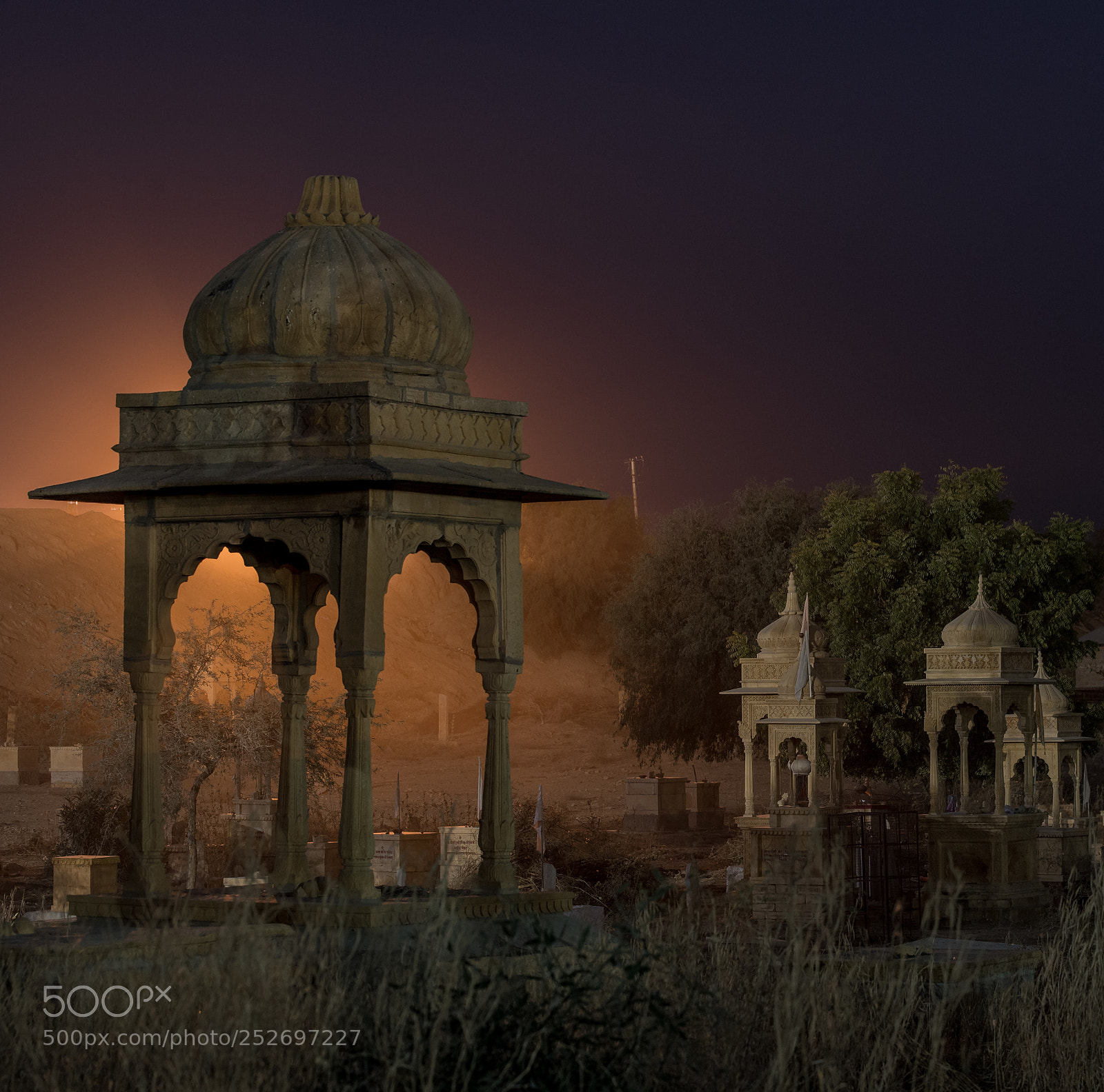Pentax K-1 sample photo. Jaisalmer graveyard, india photography