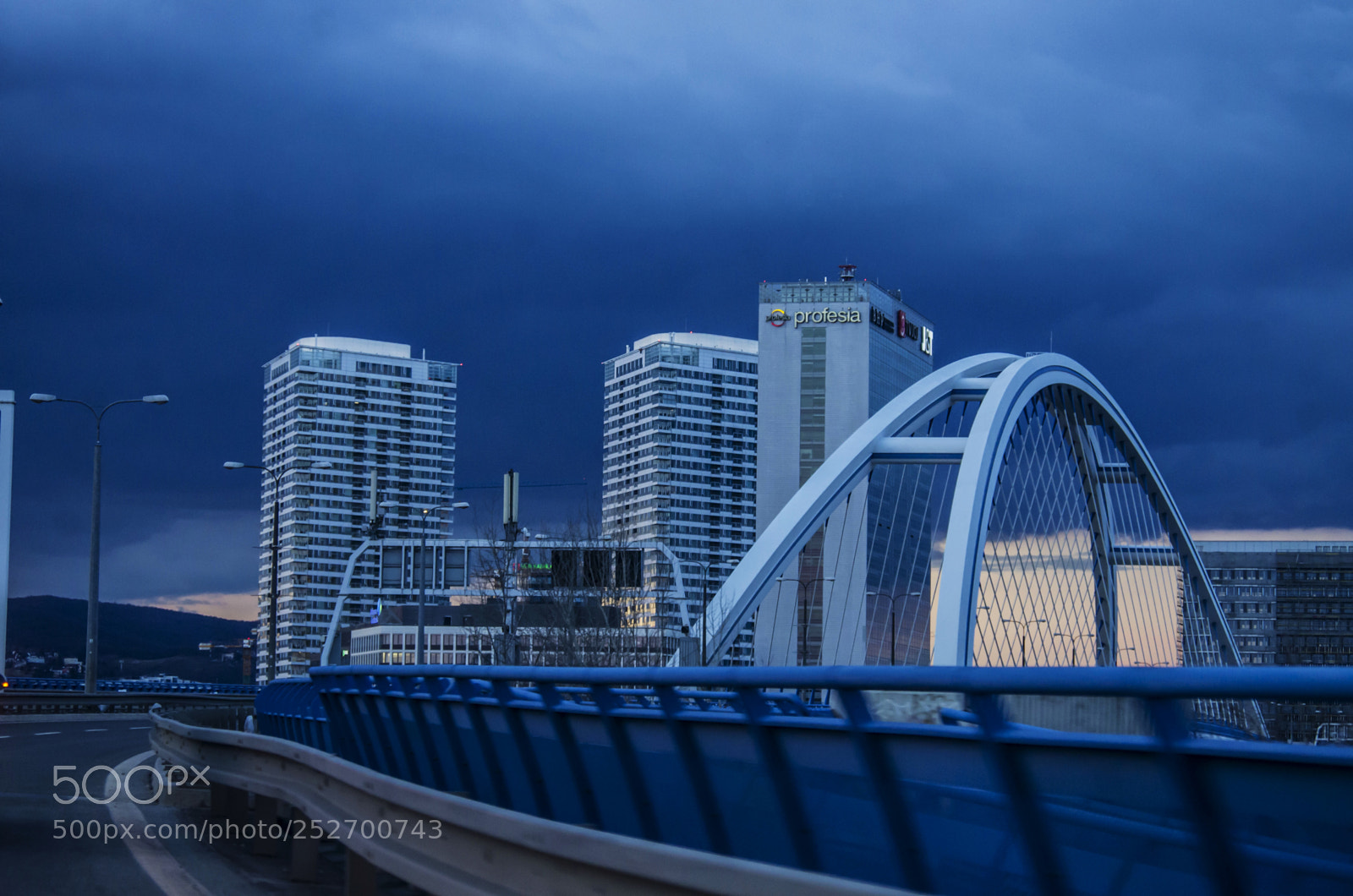 Pentax K-5 sample photo. Bratislava evening photography