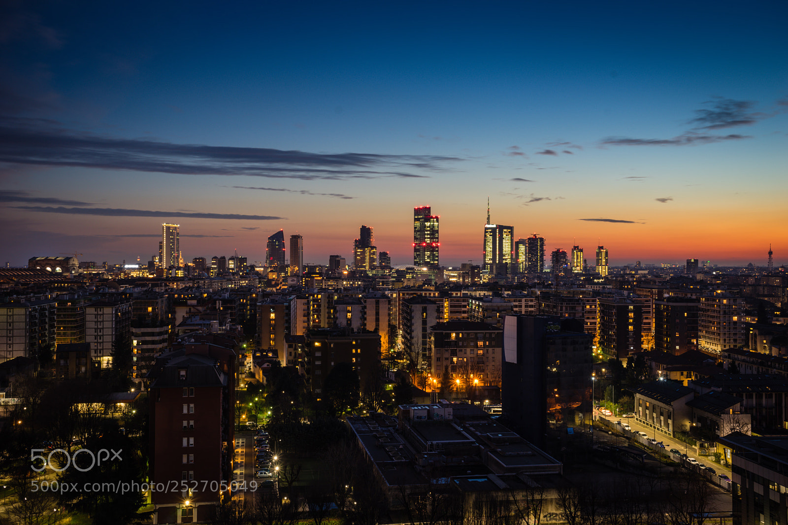 Sony a7 sample photo. Milano skyline photography