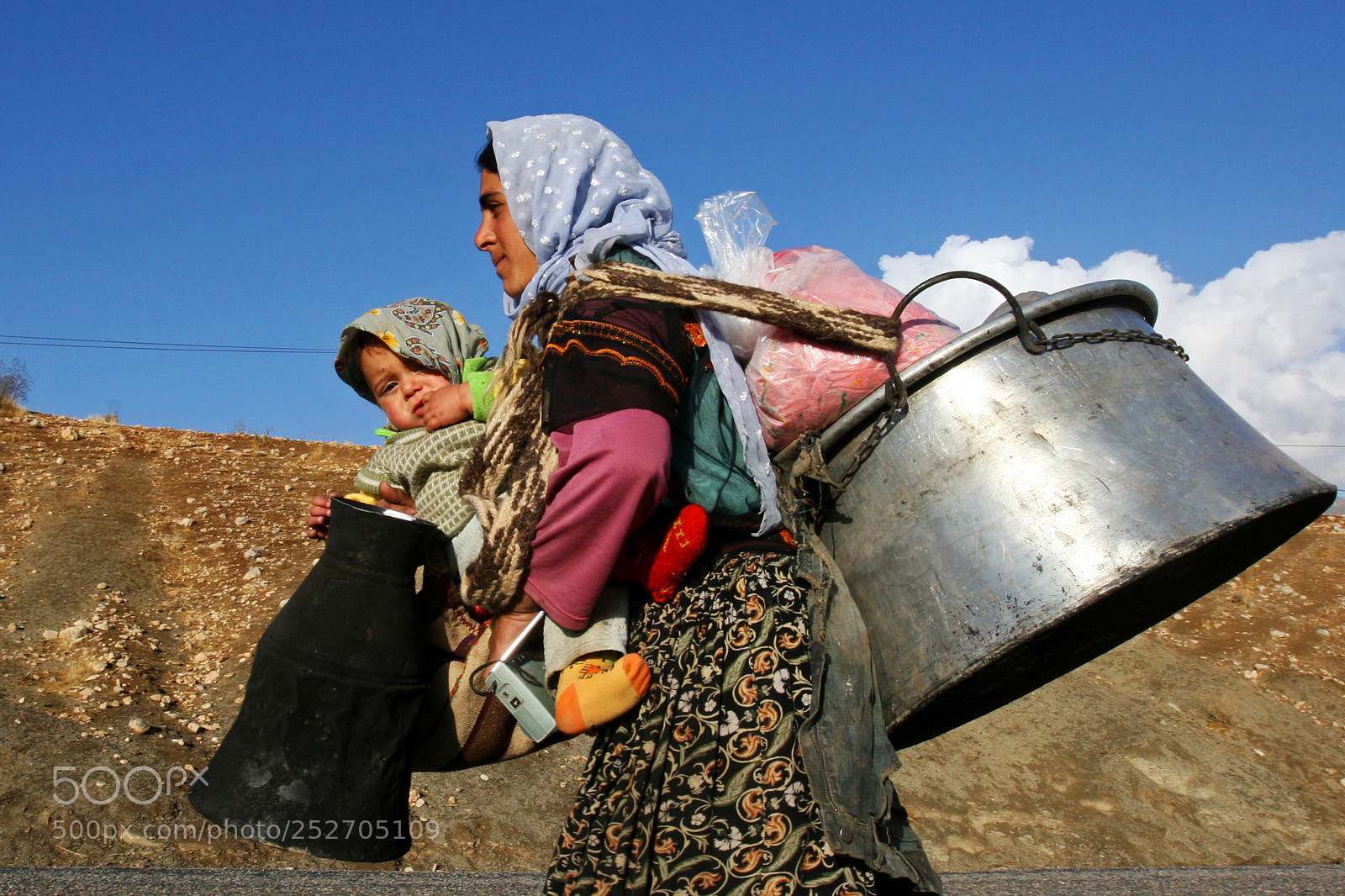 Canon EOS 30D sample photo. Shepherd woman and child photography