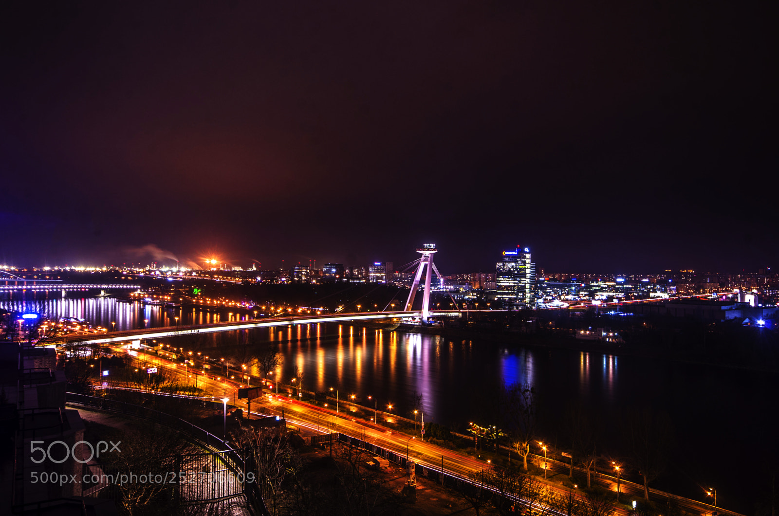 Pentax K-5 sample photo. Bratislava at night photography