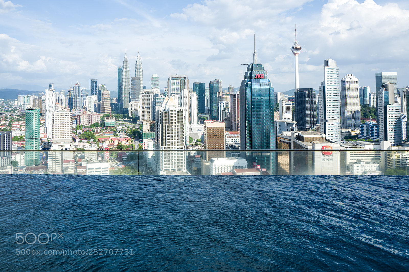 Leica Q (Typ 116) sample photo. Pool and skyline in photography
