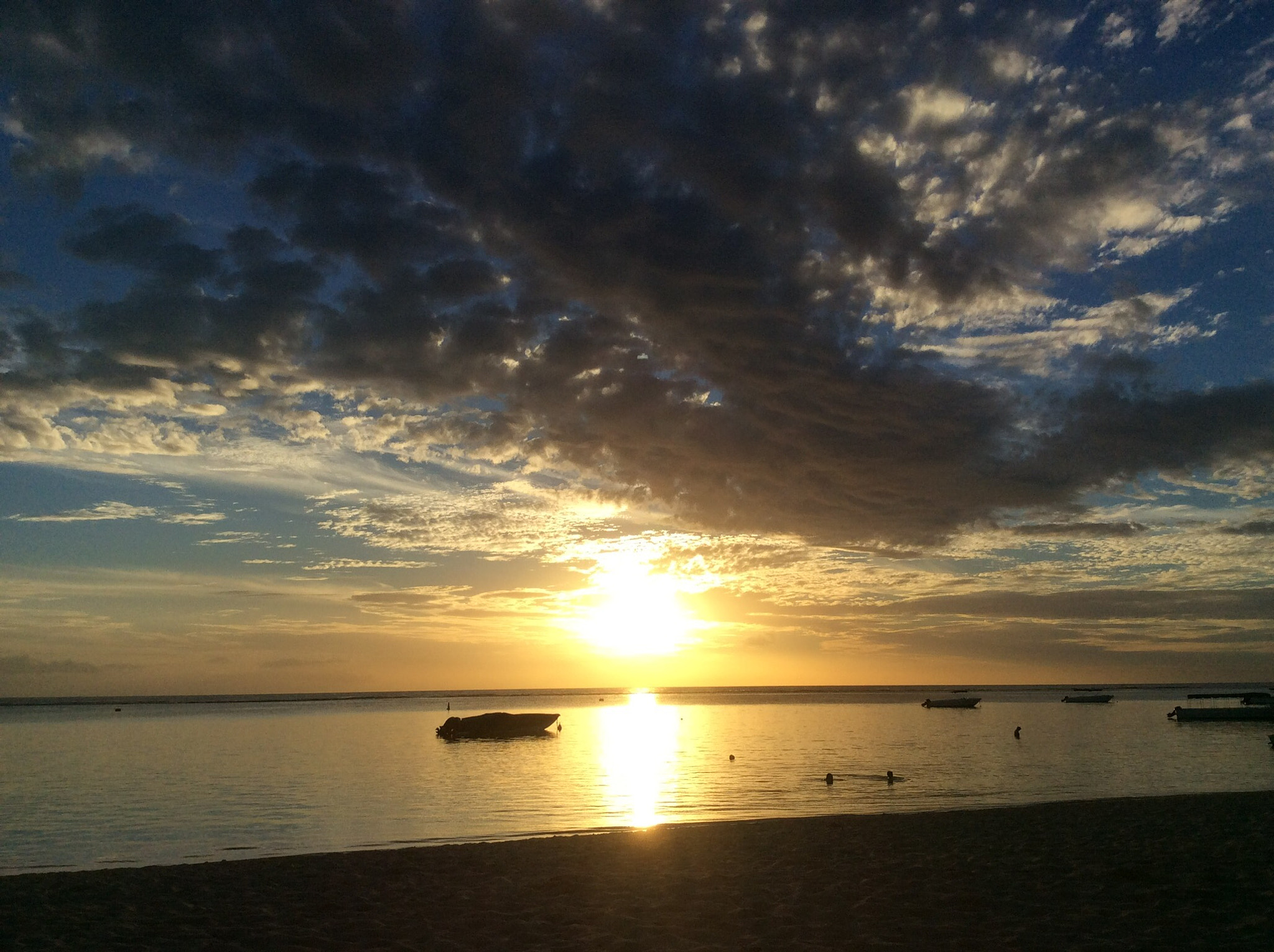 Apple iPad Air sample photo. Mauritius sunset  photography