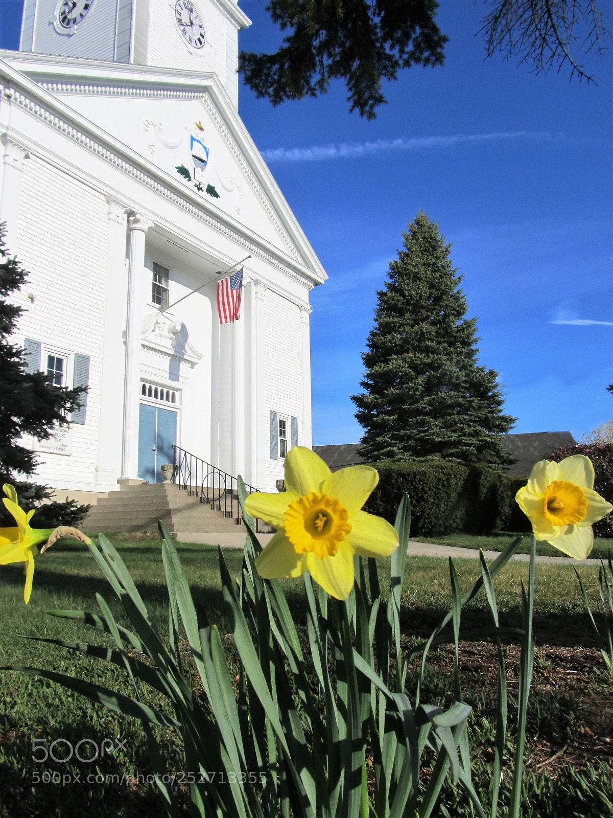 Canon PowerShot SX130 IS sample photo. Spring morning church photography