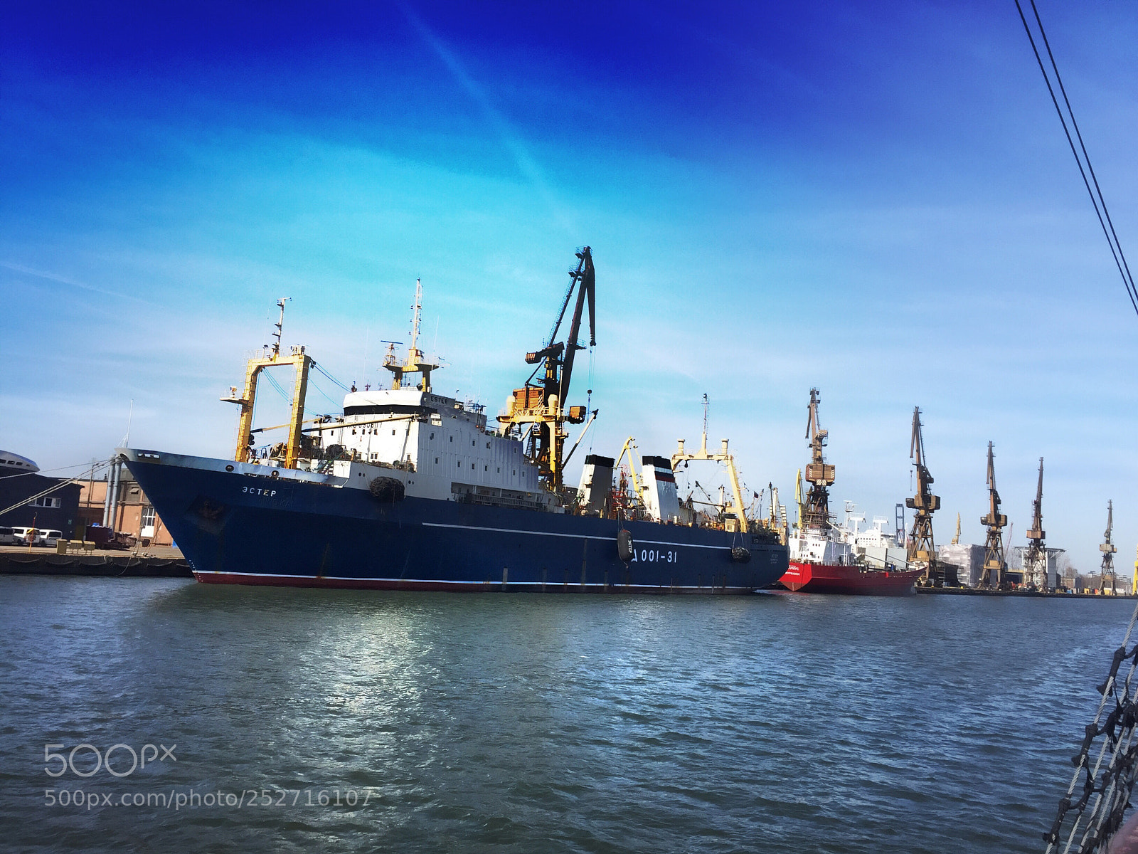 Apple iPhone 6 sample photo. Shipyard cranes photography