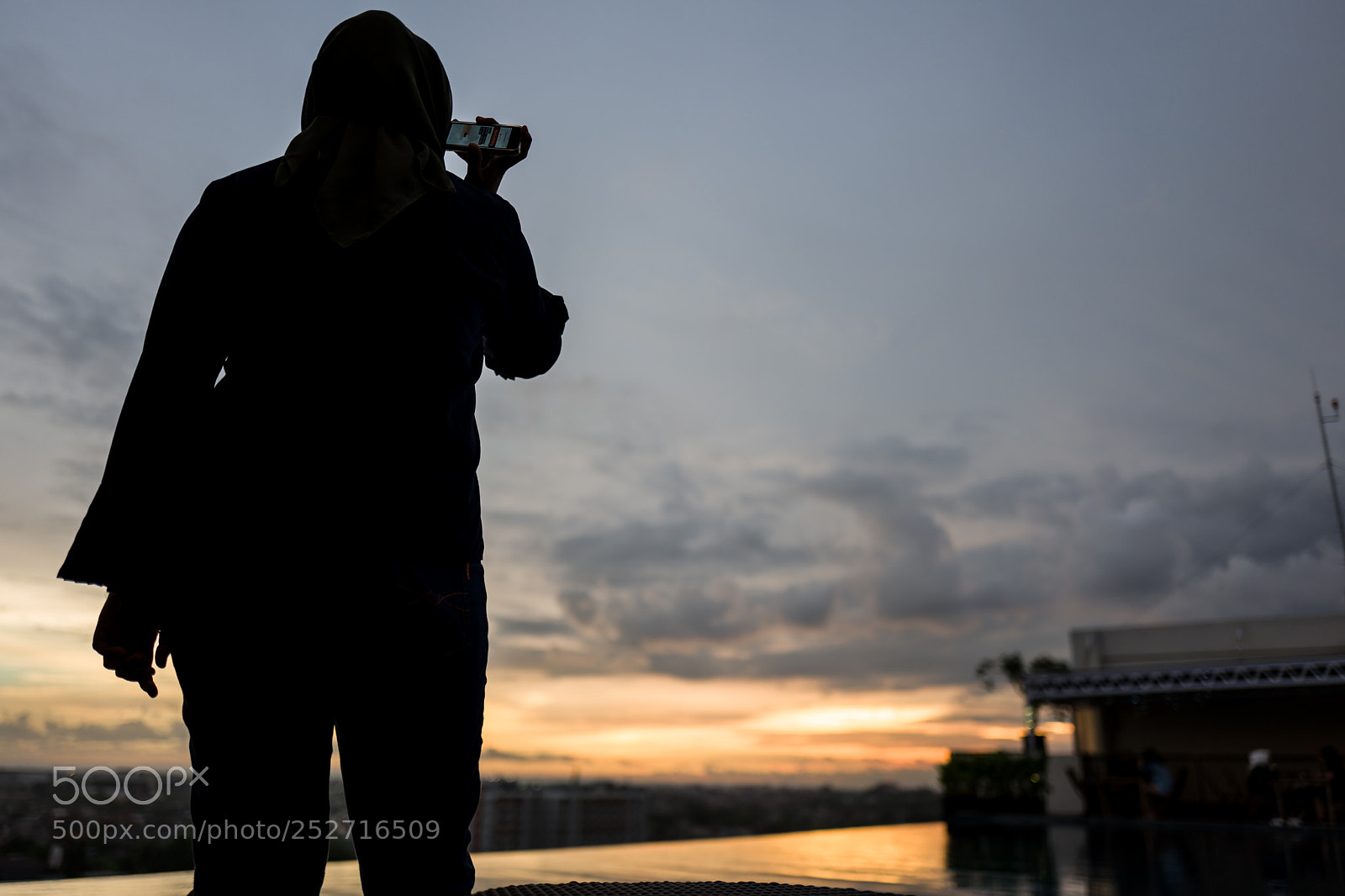 Leica Q (Typ 116) sample photo. Muslim girl at pool photography