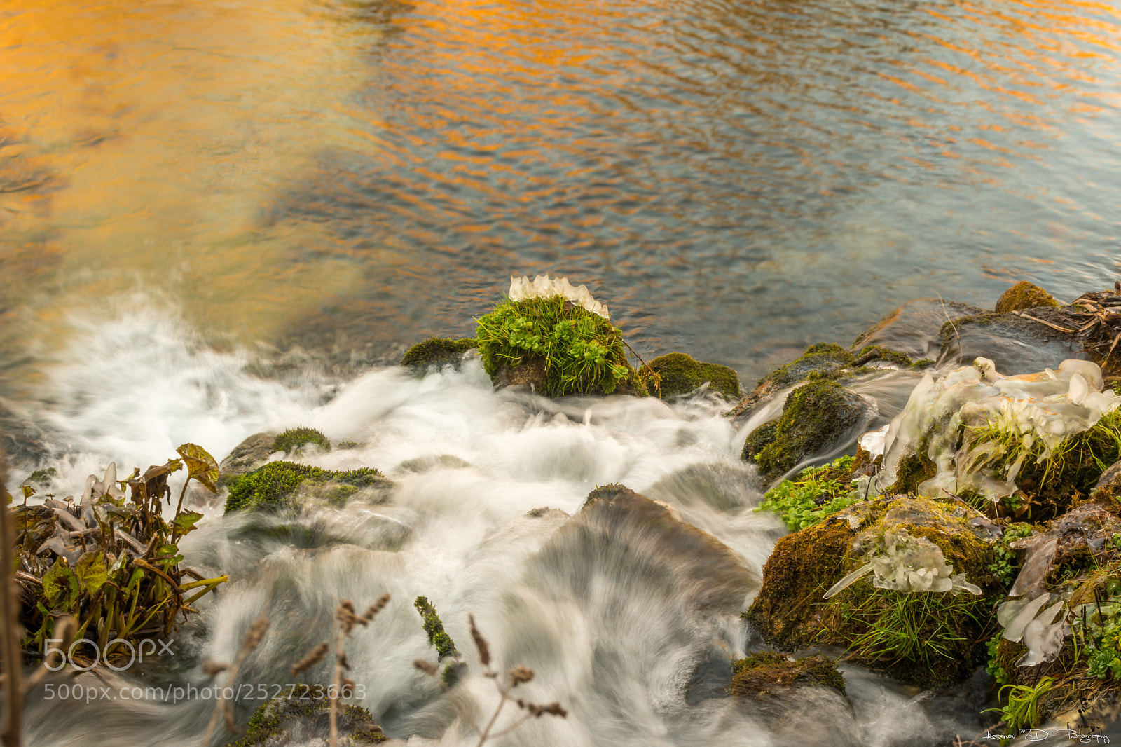 Nikon D5500 sample photo. Long ice waterfall exposure photography