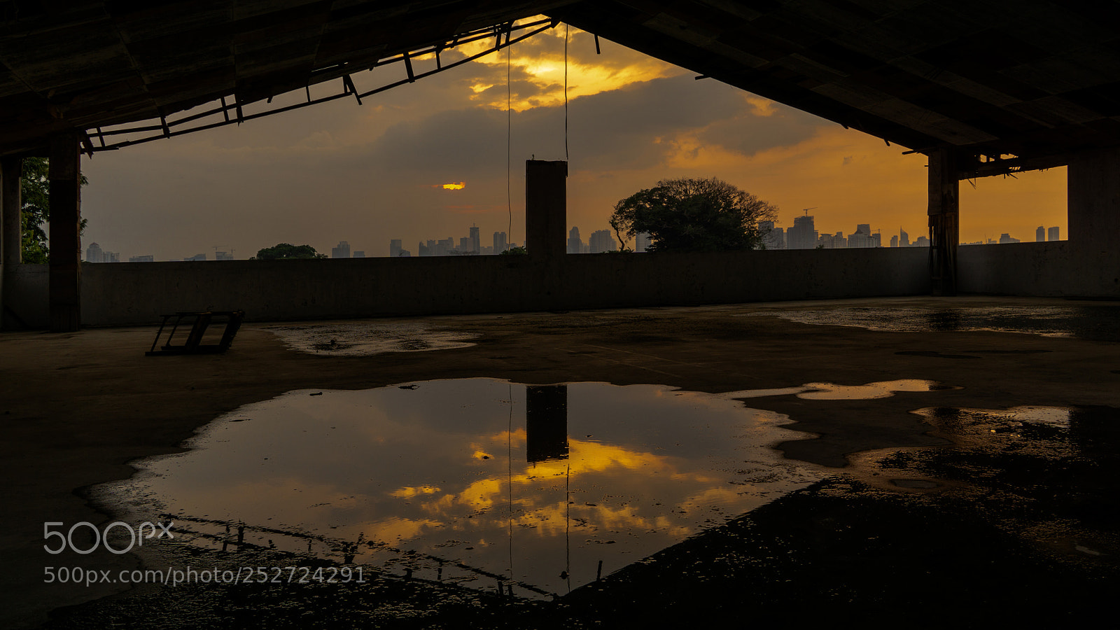 Sony a6000 sample photo. Sunset from an abandoned photography