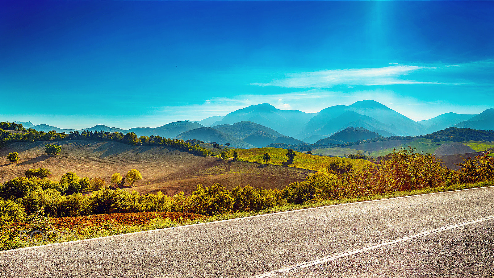 Nikon D5500 sample photo. Marche countryside photography