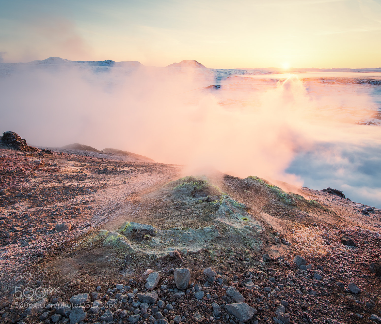 Nikon D810 sample photo. Namafjall sunrise photography